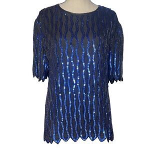 Laurence Kazar NY Sequin Top